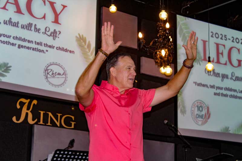 Ps Larry Elliot preaching about Legacy and honour.