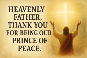 Praying with Ethereal Cross