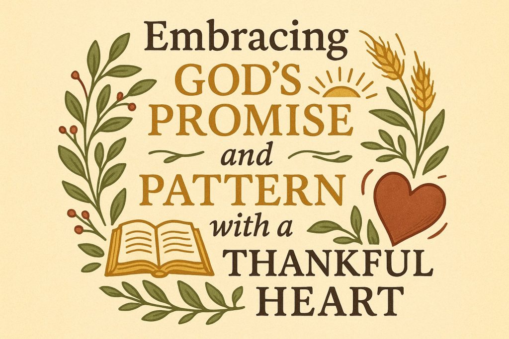 Embrace God's promises and pattern with a grateful heart