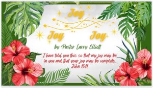 Joy in Christmas - Ps Larry Elliott