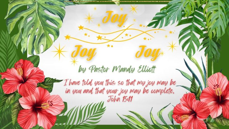 Joy, Joy, Joy - Ps Mandy