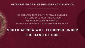 Blessing over South Africa