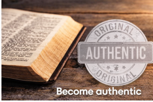 Be authentic 