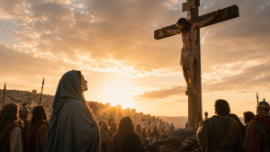Mary at the Crucfixion - Behold thy mother, Behold thy son.