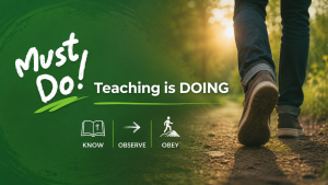 Teaching is doing