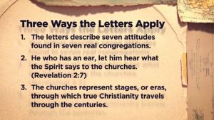 Three ways the letters to the seven churches apply from Revelation 2 and 3.