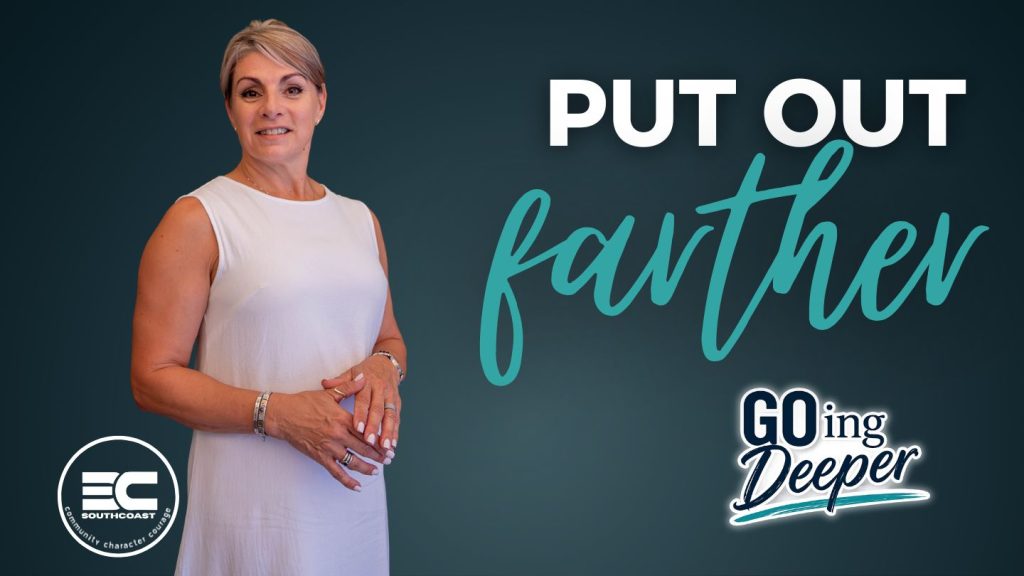 Ps Mandy Elliott - GOing Deeper - Put out in deeper water.