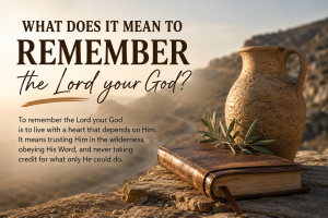 What does it mean to remember the Lord your God?