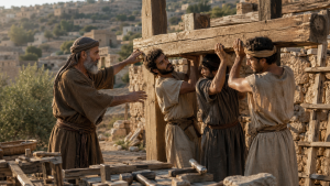 Biblical archer aiming an arrow as a picture of being trained and sent by God