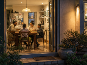 South African family at home as a picture of being surrounded by God’s unfailing love